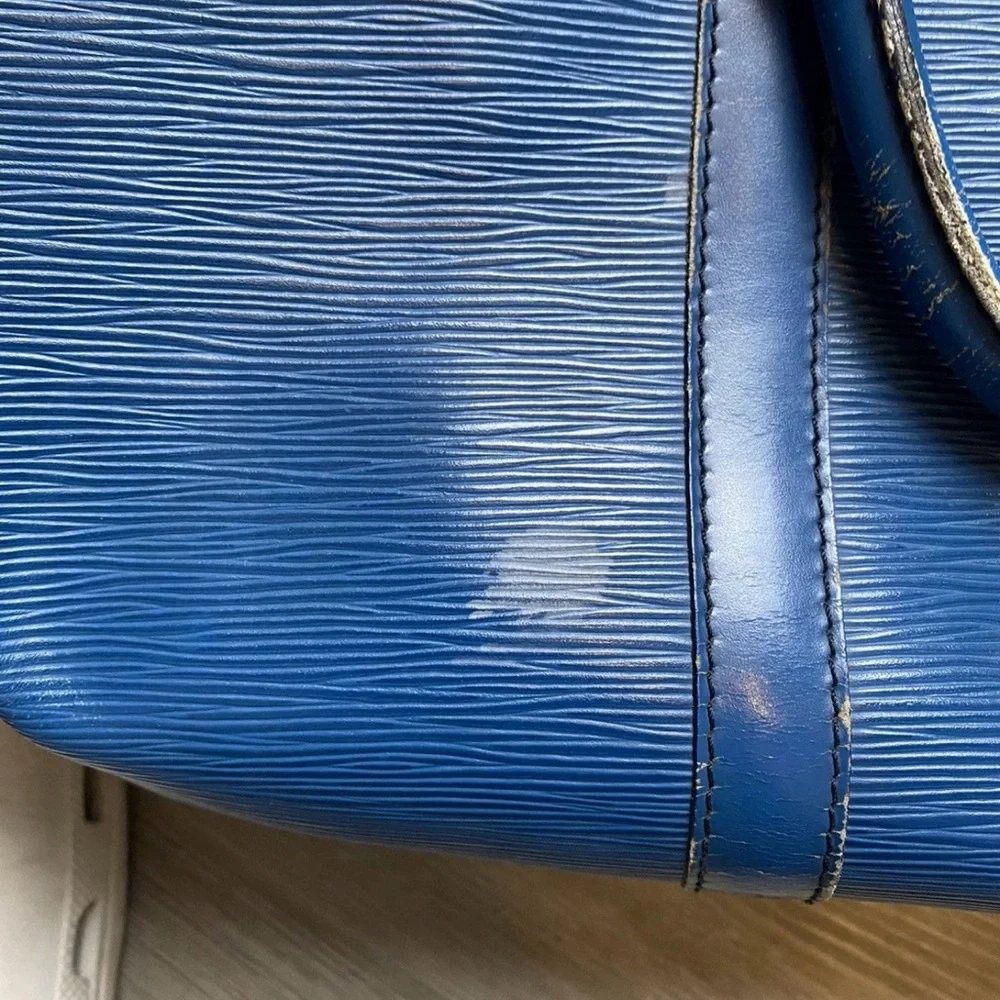 Louis Vuitton Blue Epi Keepall 50 - Picture 8 of 9